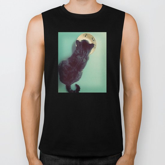 Cat and Saucer Biker Tank