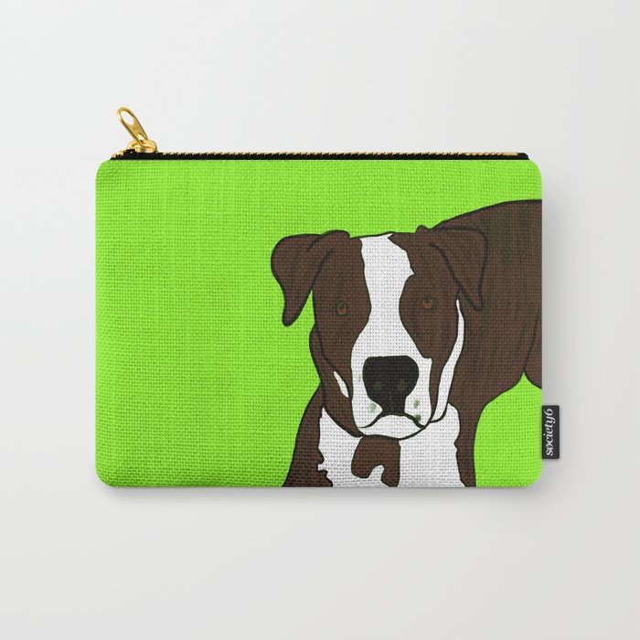 Chico the Brindled Pit Bull Carry-All Pouch