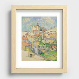 Paul Cezanne Gardanne 1886 Recessed Framed Print