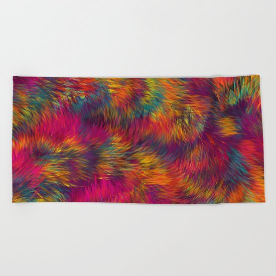 Rainbow Cuddles 08 Beach Towel