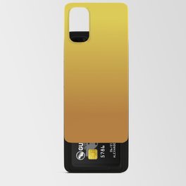 OLD GOLD COLOR. YELLOW TAN OMBRE PATTERN  Android Card Case