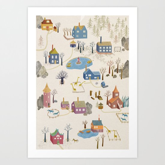 Little Village Art Print