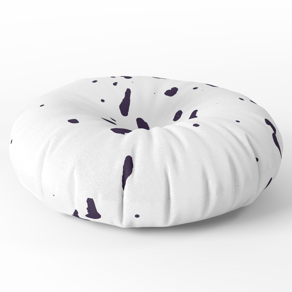 Dalmatian Skin Round Floor Pillow - x 26