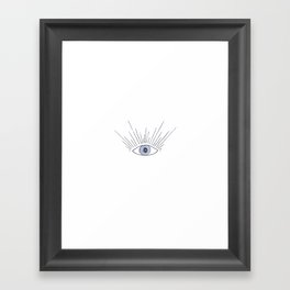 evil eye Framed Art Print