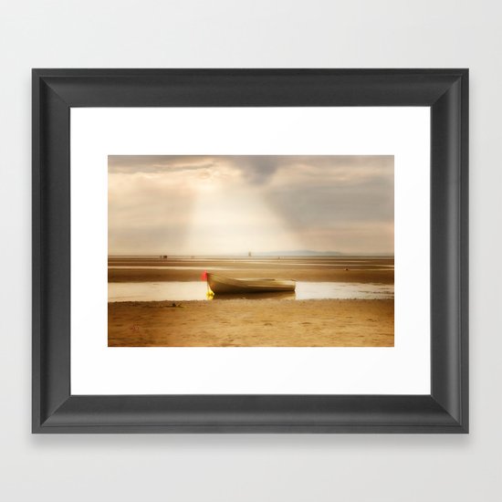 White Rock Rowboat II Framed Art Print