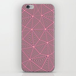 Pink Triangles Pattern Design iPhone Skin