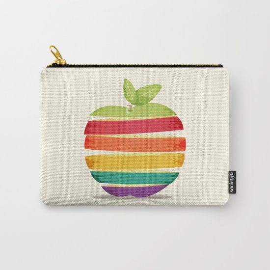 Rainbow Apple Carry-All Pouch