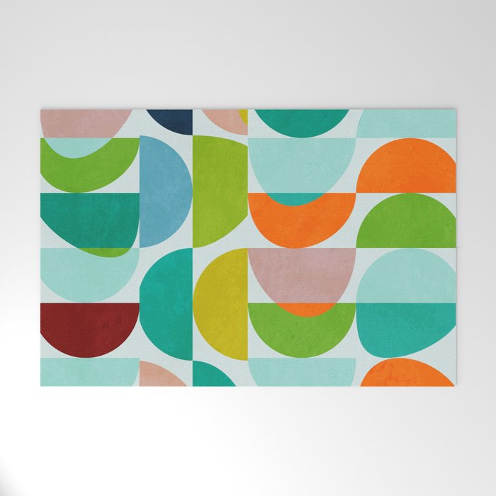 shapes abstract III Welcome Mat