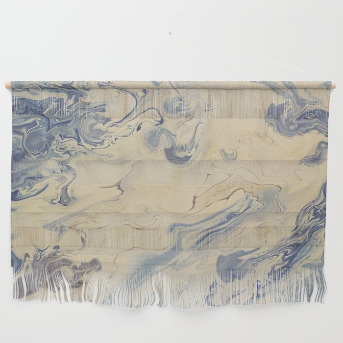 Abstract painting in fluid art technique Wall Hanging