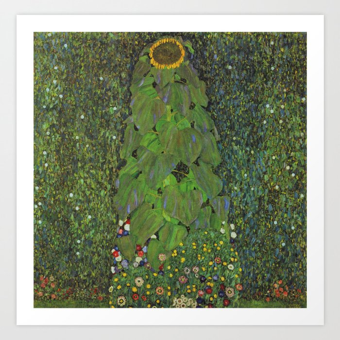 The Sunflower - Gustav Klimt Art Print