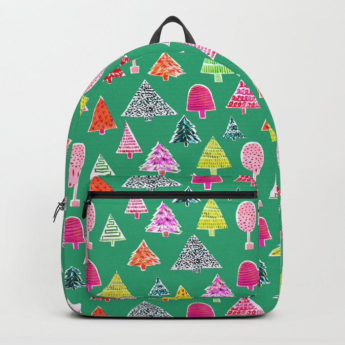 Christmas Trees (Green) Backpack