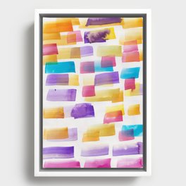 5  | 190304 Watercolour Painting Abstract Pattern Framed Canvas