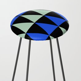 Triangle Pattern Counter Stool