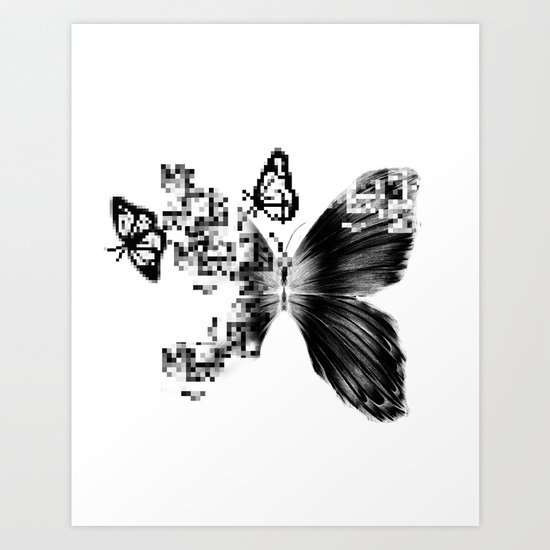pixelated Art Print