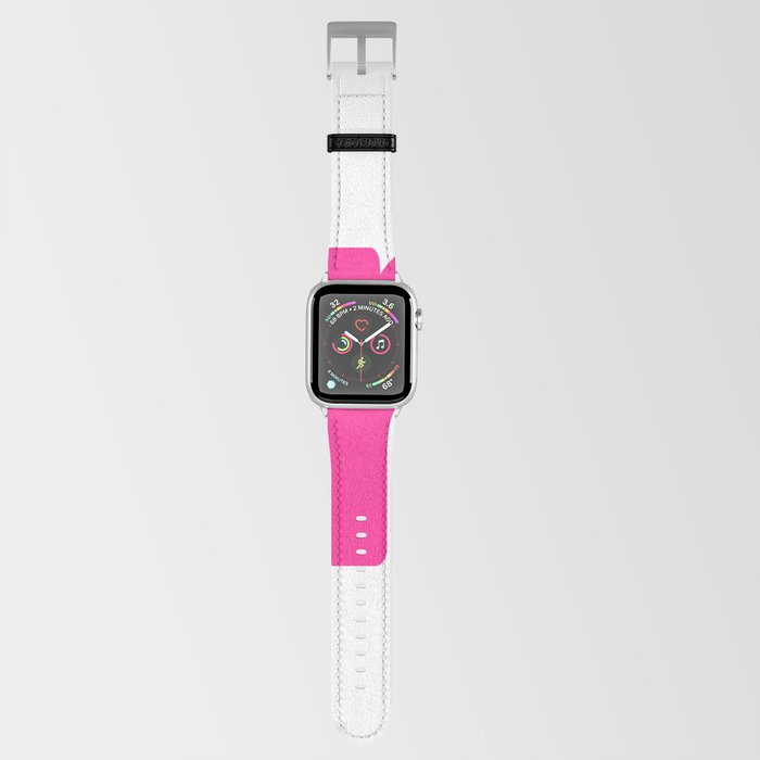 r (Dark Pink & White Letter) Apple Watch Band