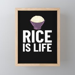 Rice Japanese Bowl Cooker Pot Maker Framed Mini Art Print