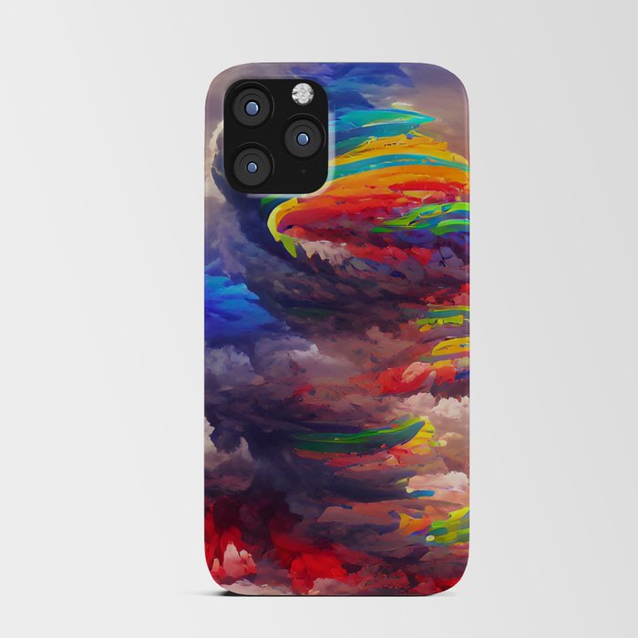 Rainbow Tornado iPhone Card Case