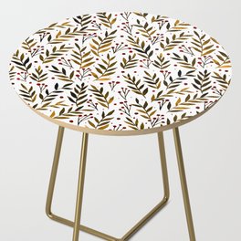 Festive watercolor branches - autumn Side Table