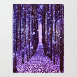Magical Forest Purple Poster