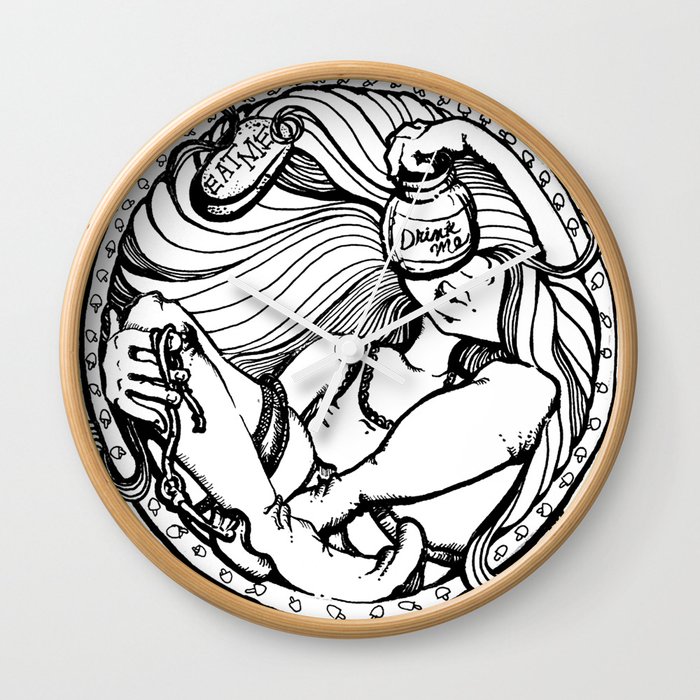 Alice In The Round Wall Clock