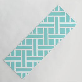 Geometric Trellis Weave Pattern 145 Yoga Mat