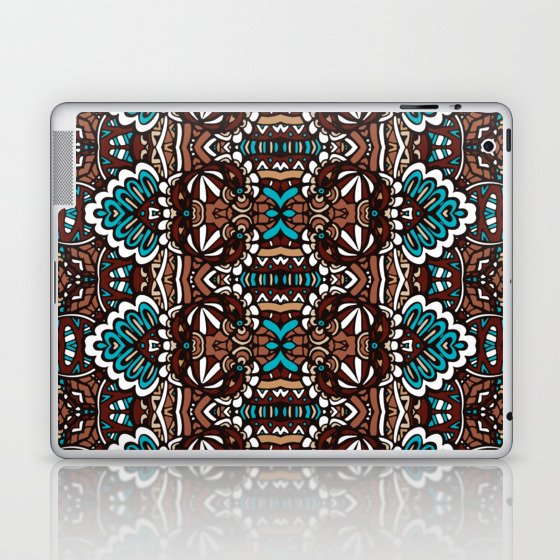Colorful Oriental Rug Mandala Boho Pattern Laptop & iPad Skin