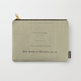 Cover with text sheet and prints about the Dutch East Indies  second episode, Paulus Lauters, after Charles William Meredith van de Velde, 1843 - 1845 Carry-All Pouch