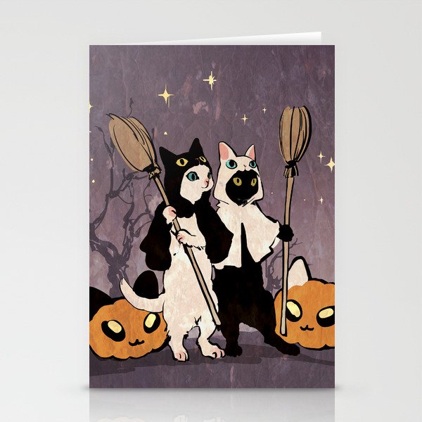 halloween cats Stationery Cards