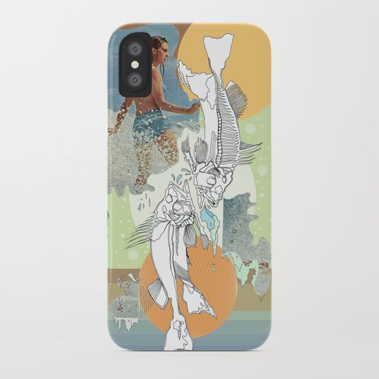 skeleton surf iPhone Case