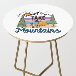 Take Me To The Mountains Side Table