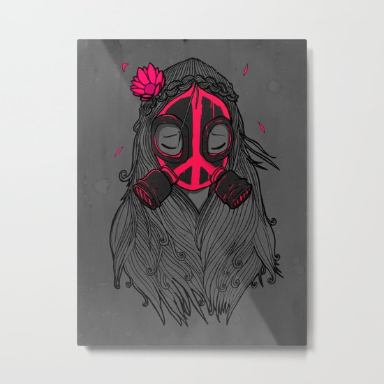 War and Peace (GREY) Metal Print