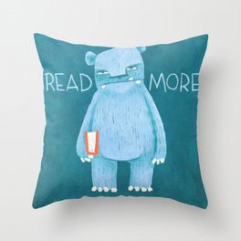 READ MORE BOOKS Throw Pillow