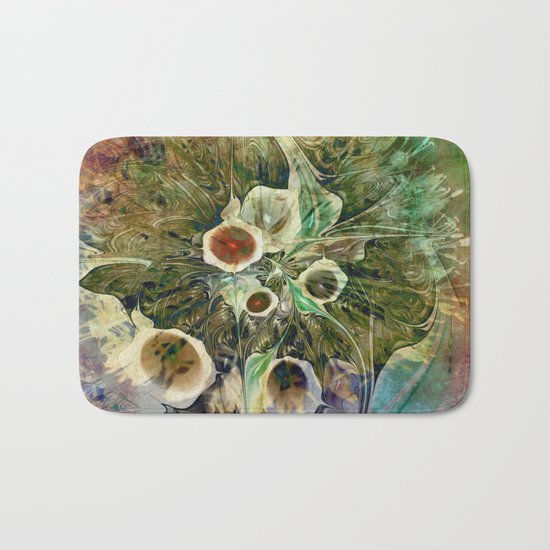 Fractal Bouquet - color variation Bath Mat
