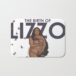 The Birth Of Lizzo Bath Mat | Illustration, Pop, Digital, Handdrawn, Hiphop, Painting, Lizzo, Illestillustrator, Musician, Singer 