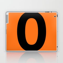 Number 0 (Black & Orange) Laptop Skin