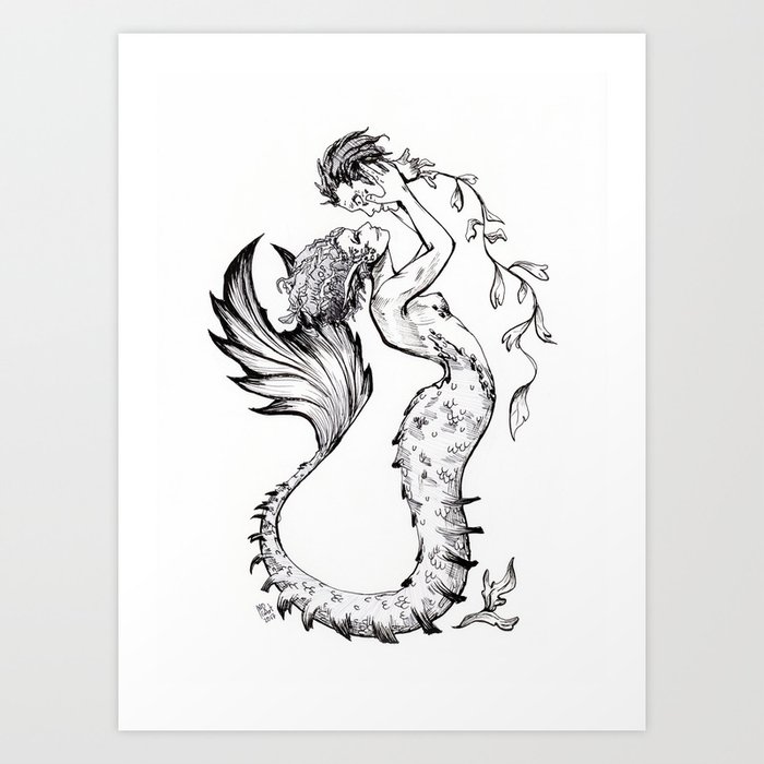 Siren Art Print By Inogart Society6