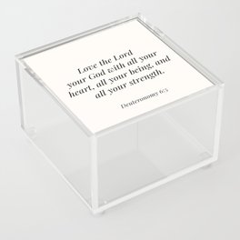 Deuteronomy 6:5 Acrylic Box