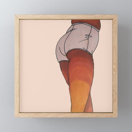 thicc Framed Mini Art Print