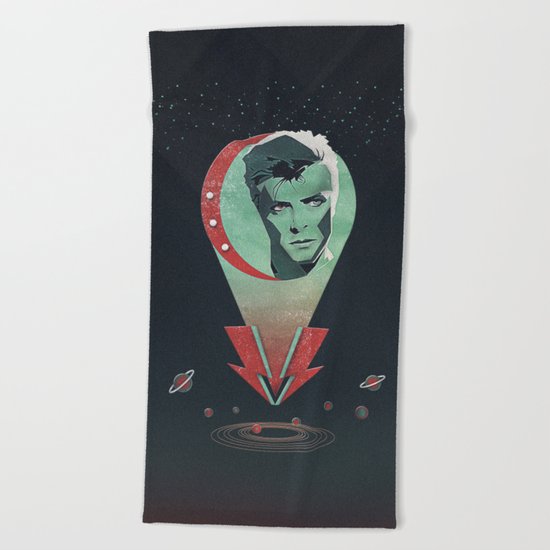 Far Above the Moon Beach Towel