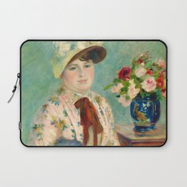 Mlle Charlotte Berthier, 1883 by Pierre-Auguste Renoir Laptop Sleeve