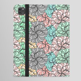 dark and pastel dahlia sun lovers courtyard garden flowers iPad Folio Case
