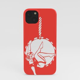 Circus Girl on an Aerial Hoop iPhone Case