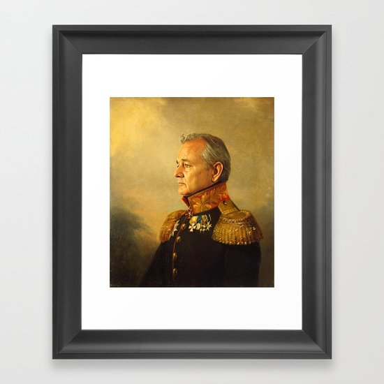 Bill Murray - replaceface Framed Art Print