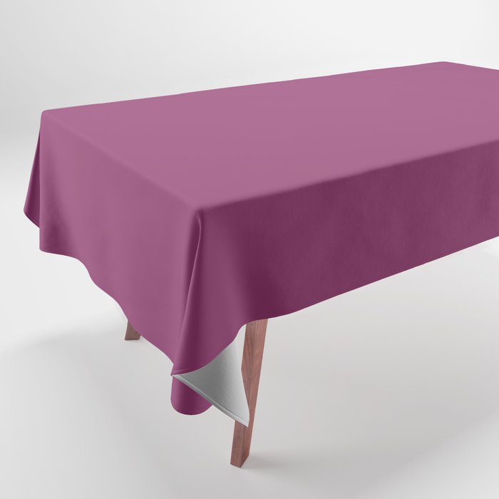 Baton Rouge deep magenta solid color modern abstract pattern  Tablecloth