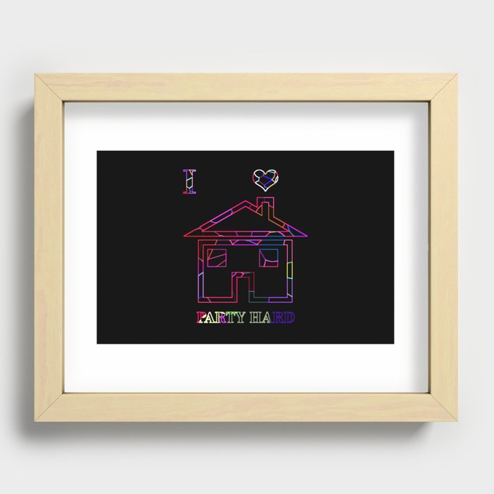 House Music Recessed Framed Print