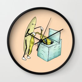 Banana Laundry Wall Clock