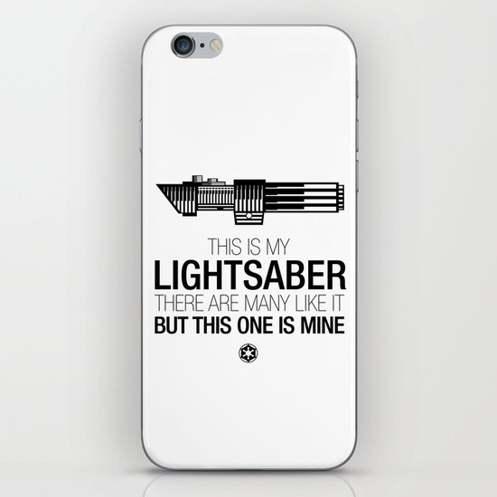 This is my Lightsaber (Vader Version) iPhone & iPod Skin