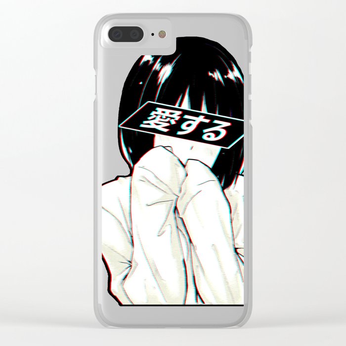 Alone Sad Japanese Anime Aesthetic Clear Iphone Case By Poser Boy