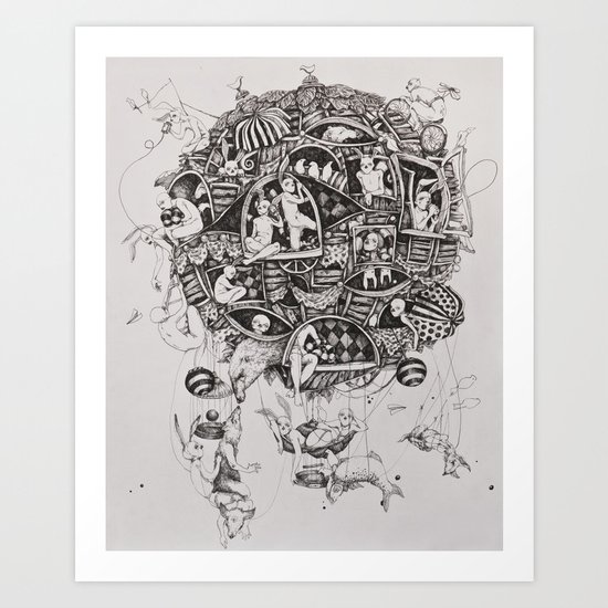 Free flight Art Print