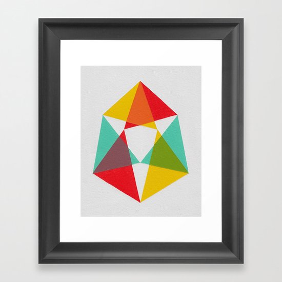 Triangles Framed Art Print